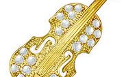 Violin Pin Brooch