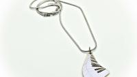 Wavy Piano Keyboard Necklace