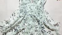 Ladies Musical Note Chiffon Neck Scarf