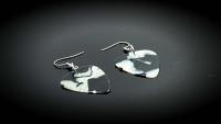 Cowhide Guitar Pick Earrings and Necklace