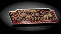 Harmonica Musical Instrument Pin Badge