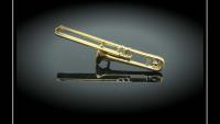 Trombone Pin Badge 3D Design