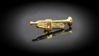 Trumpet Pin Badge 3D Design