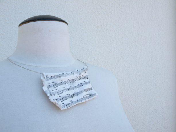 “Old Music Sheet” Choker