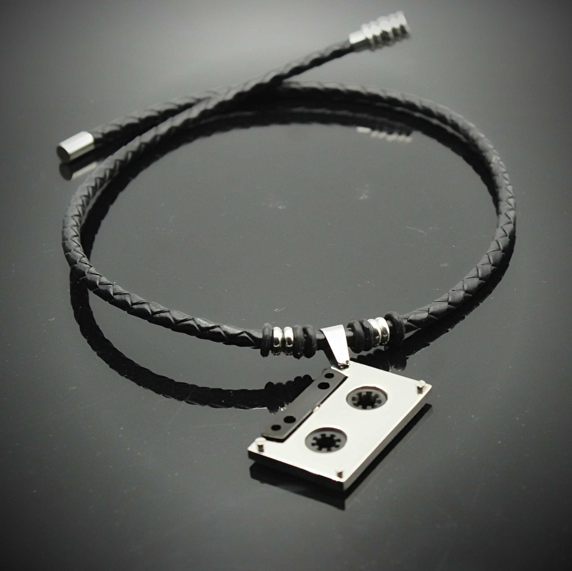 Audio Tape Stainless Steel Pendant Pendant Jazzy Style