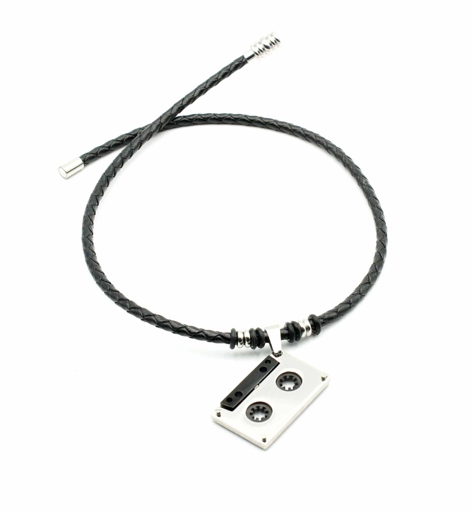 Audio Tape Stainless Steel Pendant Pendant Jazzy Style