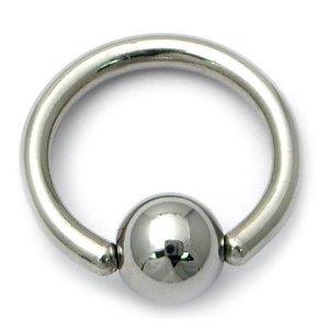 Titanium Stainless Steel Anodized BCR Rings 16G -10mm - Choice of Colours