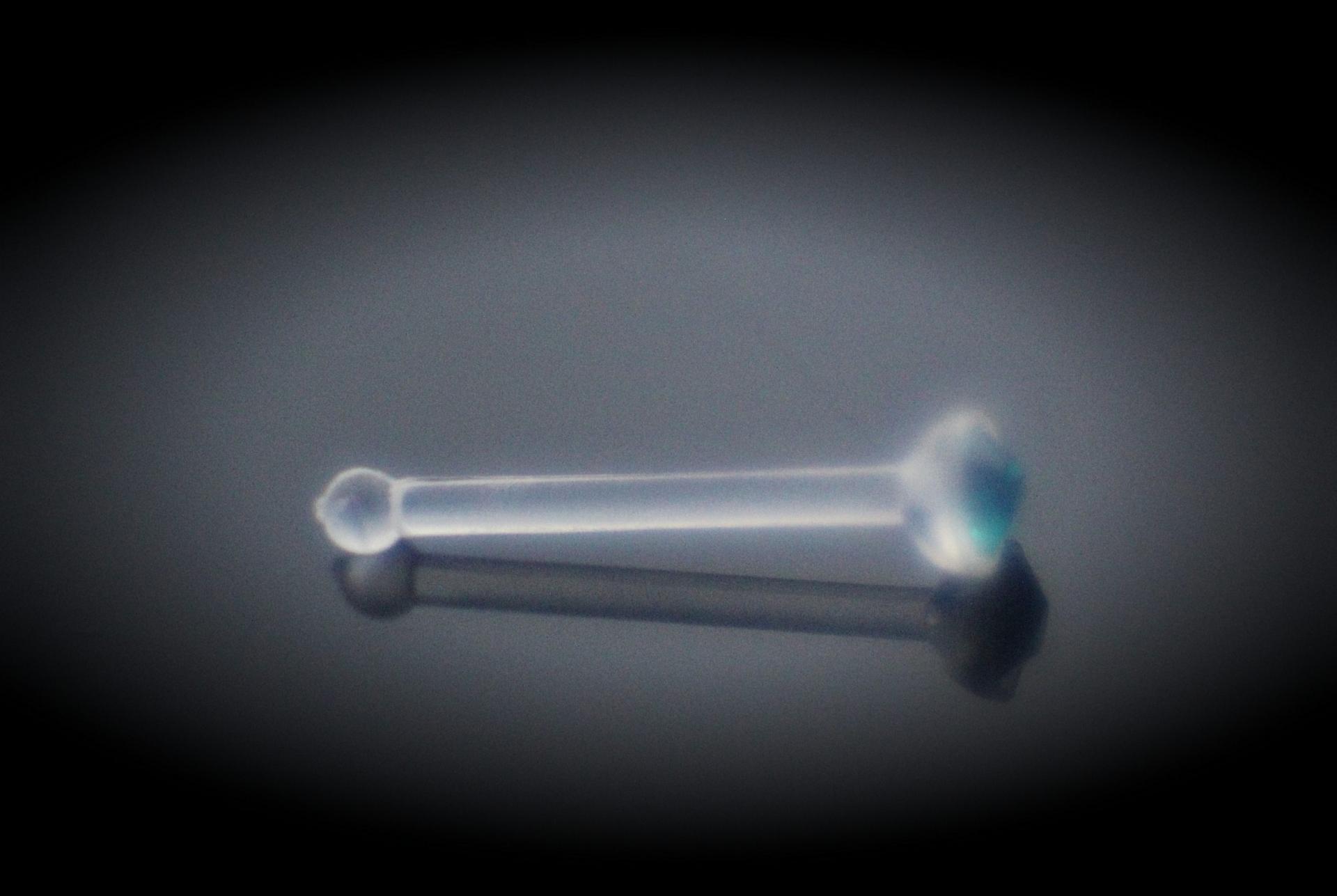 Bioplast Nose Stud with Gem