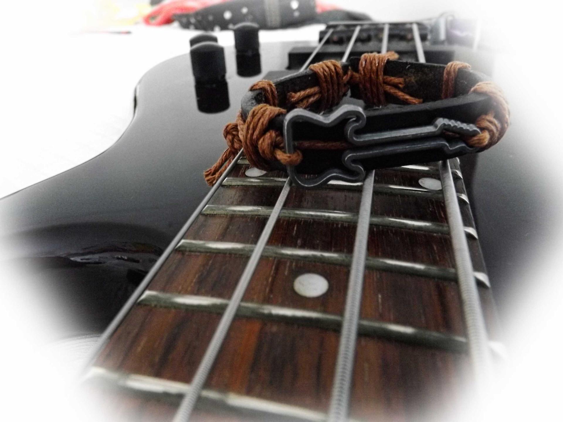 Leather Guitar Bracelet