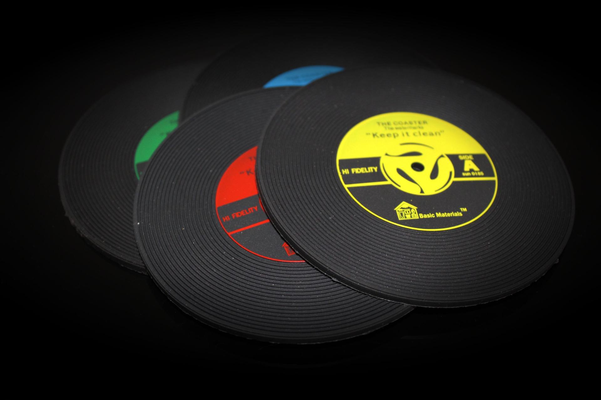 CD Record Drinks Coaster /Coffee Mat