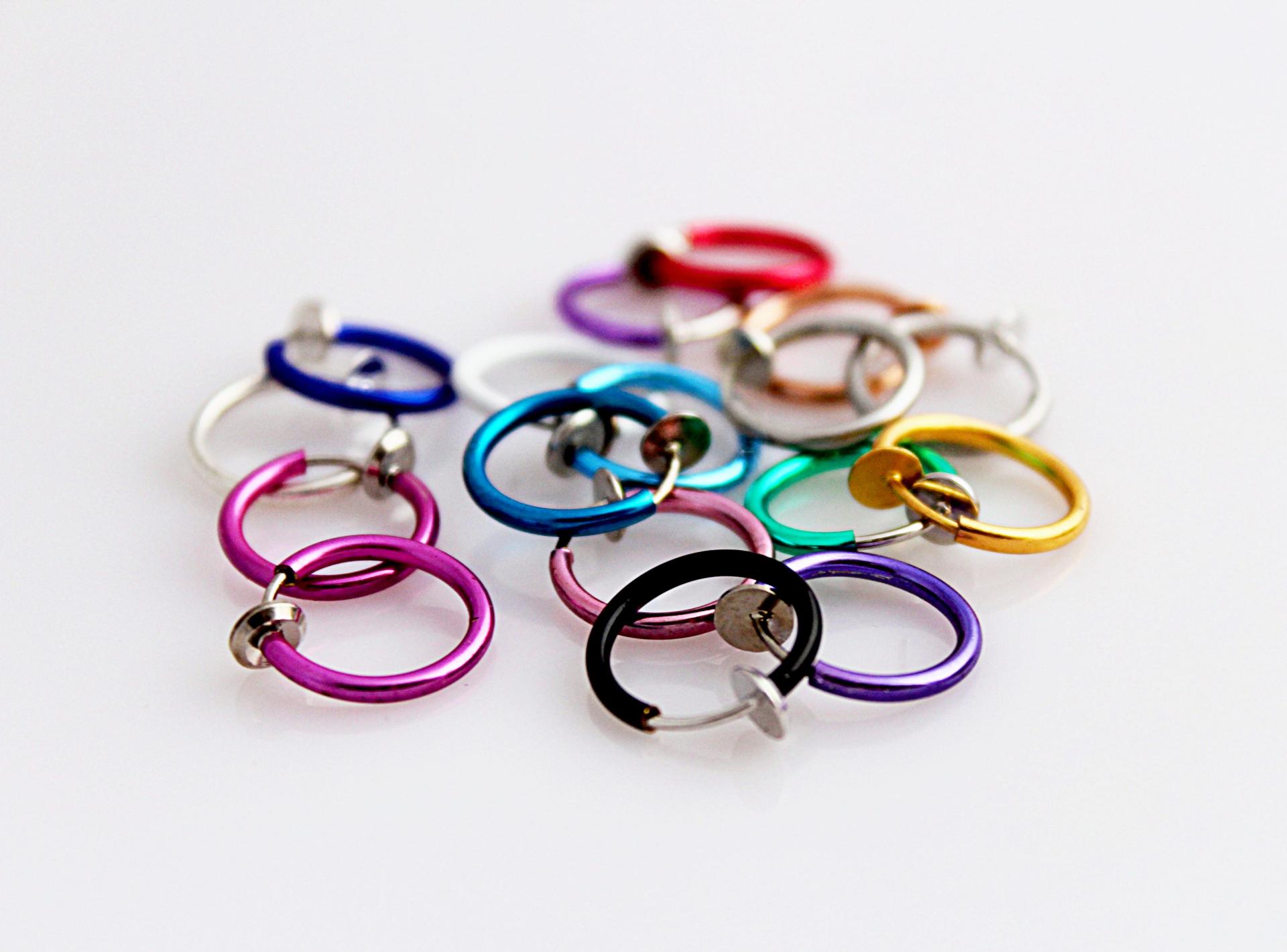 Fake Piercing Ring for Lip, Ear or Nose