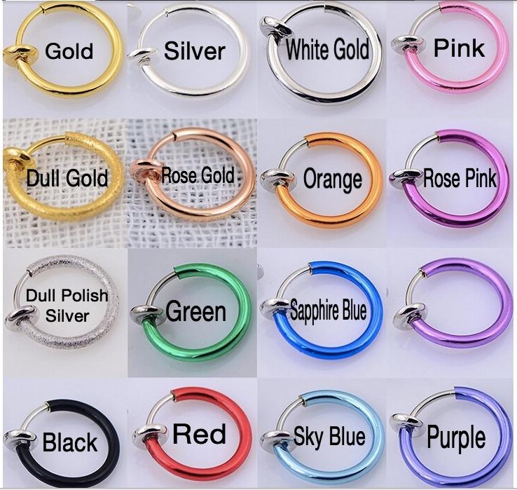 Fake Piercing Ring for Lip, Ear or Nose