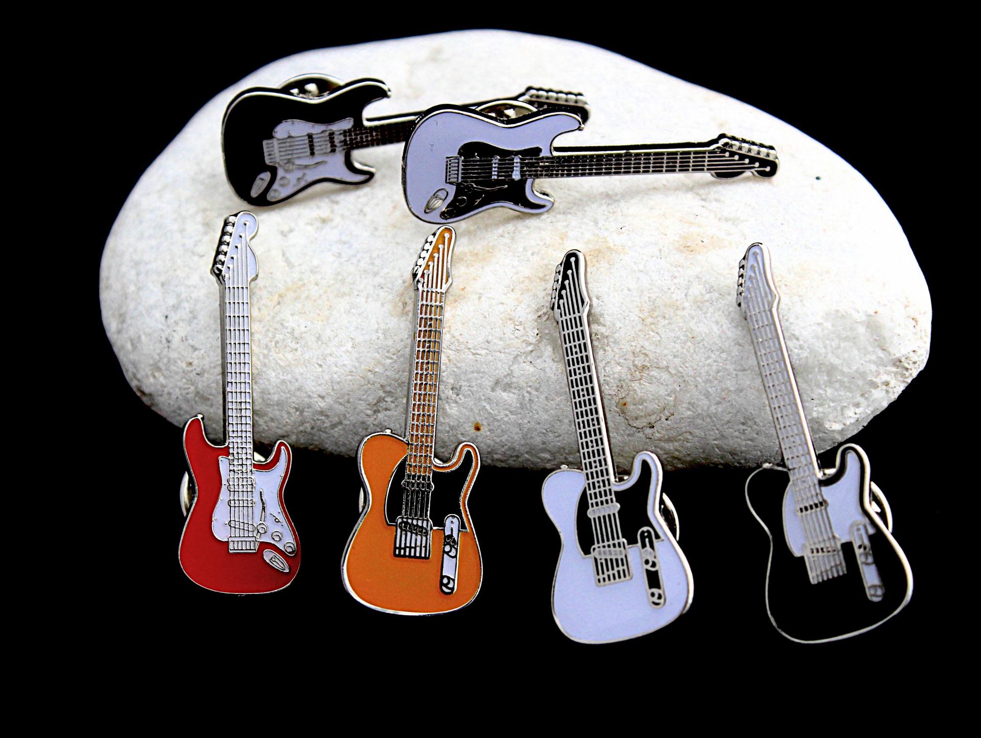 Fender Style Guitar Pin Badge Range