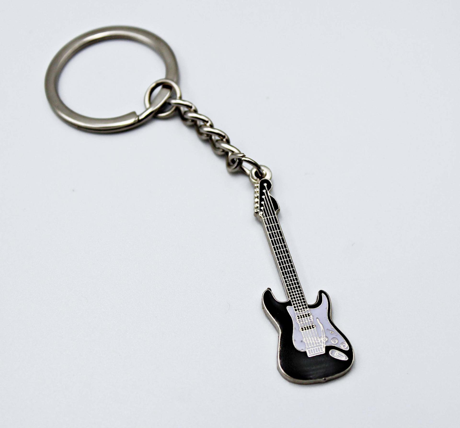 Mini Guitar Keychain Fender Stratocaster Style