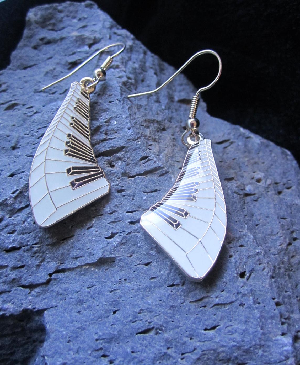 Floating Keyboard Earrings