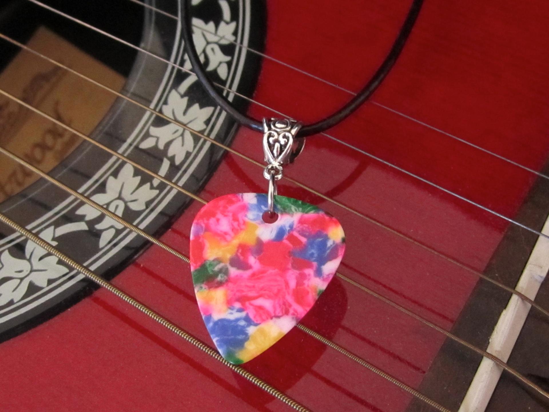 Retro Guitar Pick Necklaces