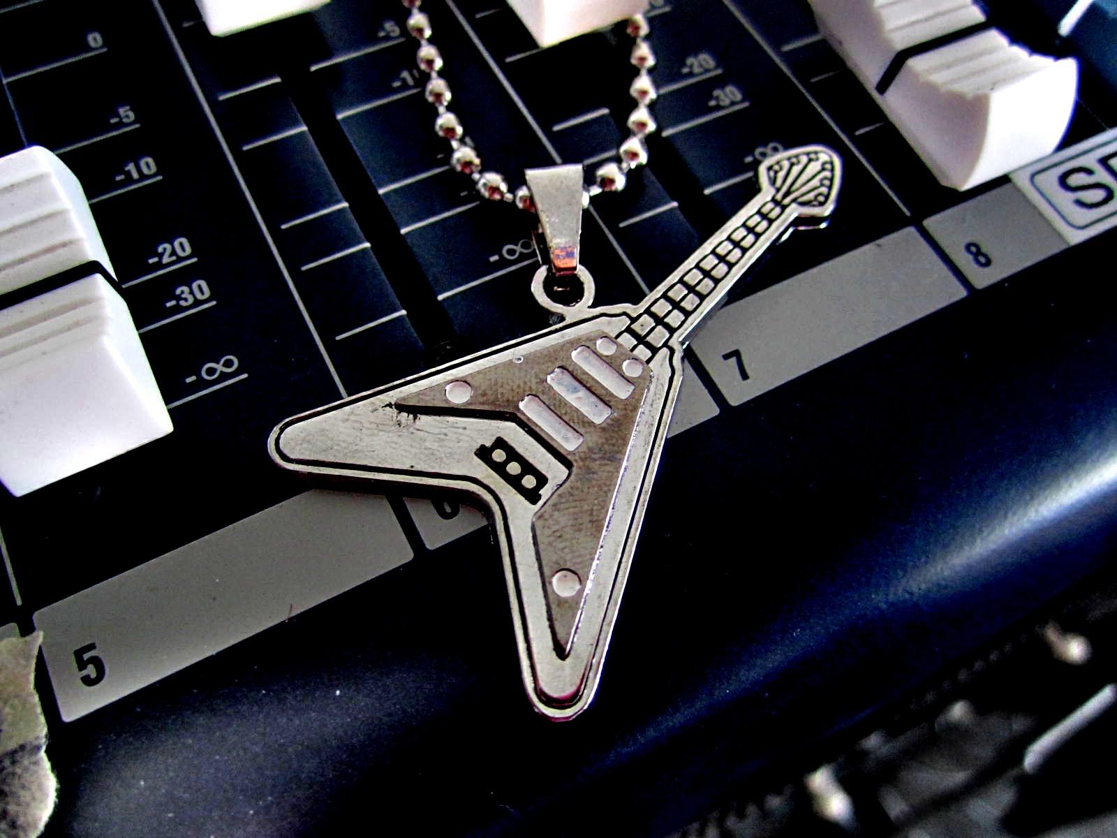 Guitar Pendant Flying V Style