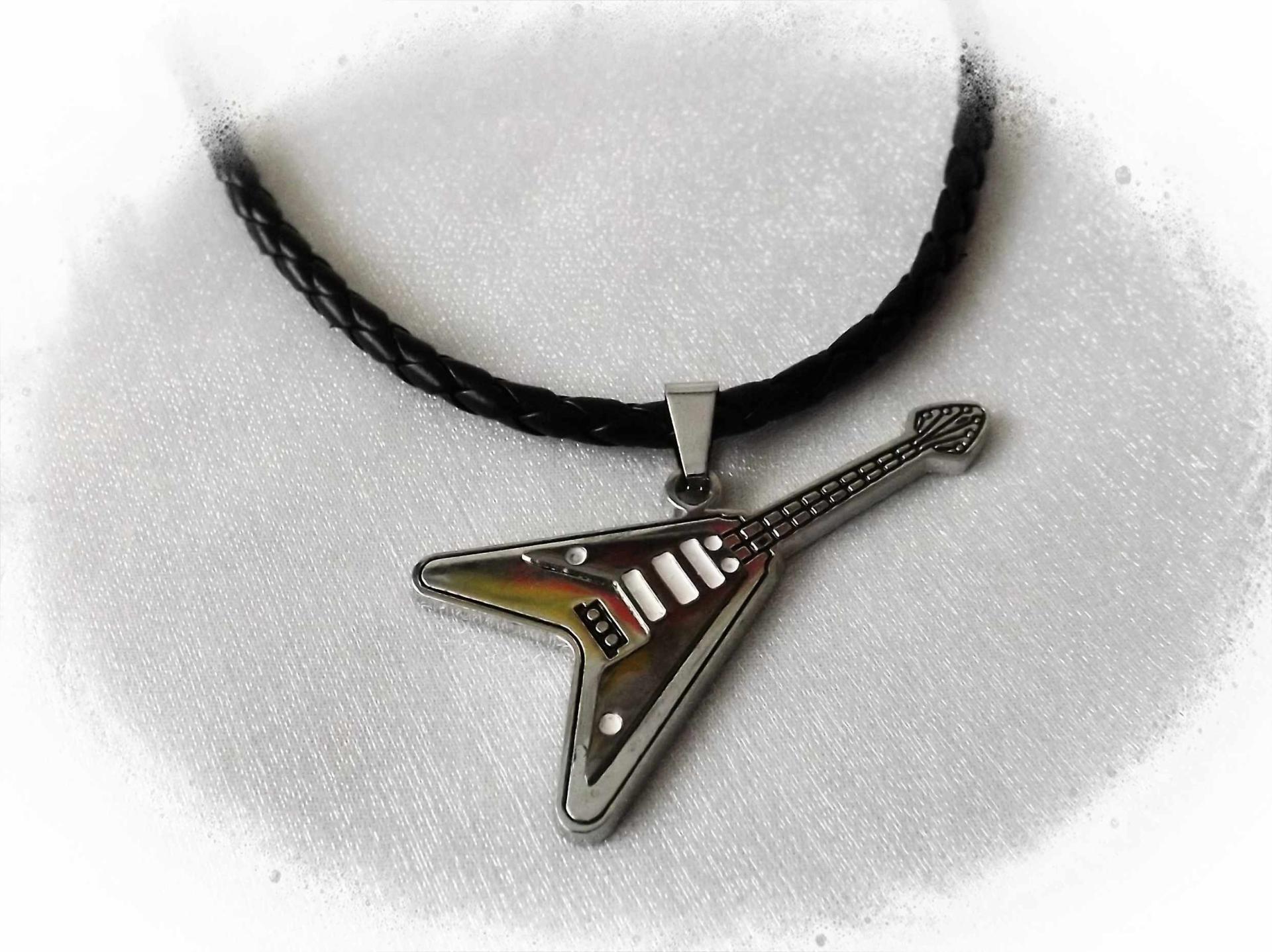 Guitar Pendant Flying V Style