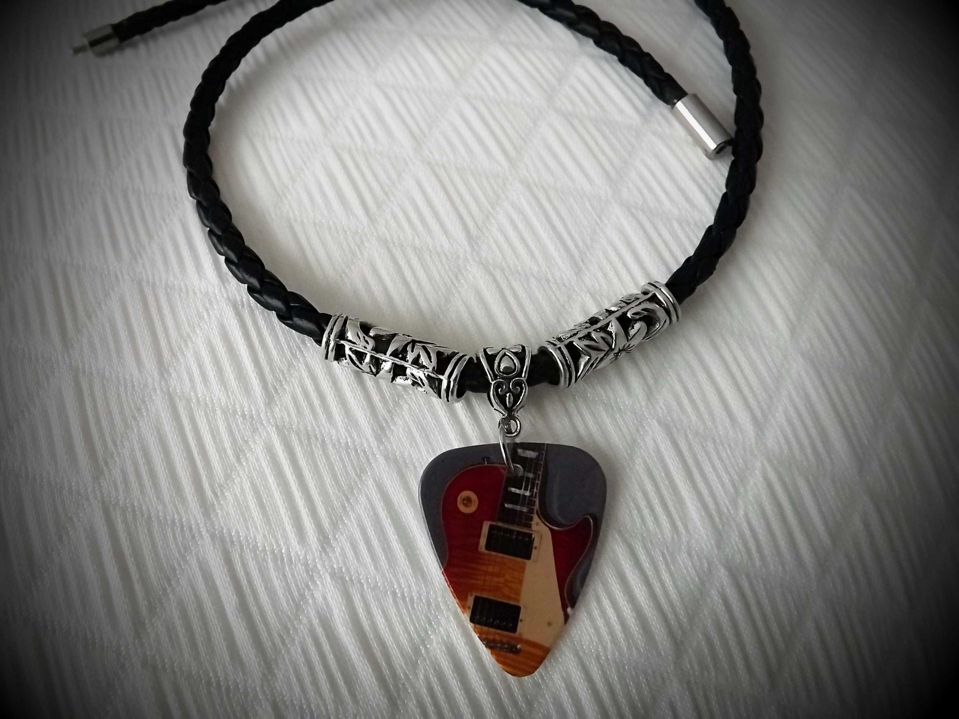 "Guitar Body" Image Choker "Gibson Les Paul" - Funky Tubes Style