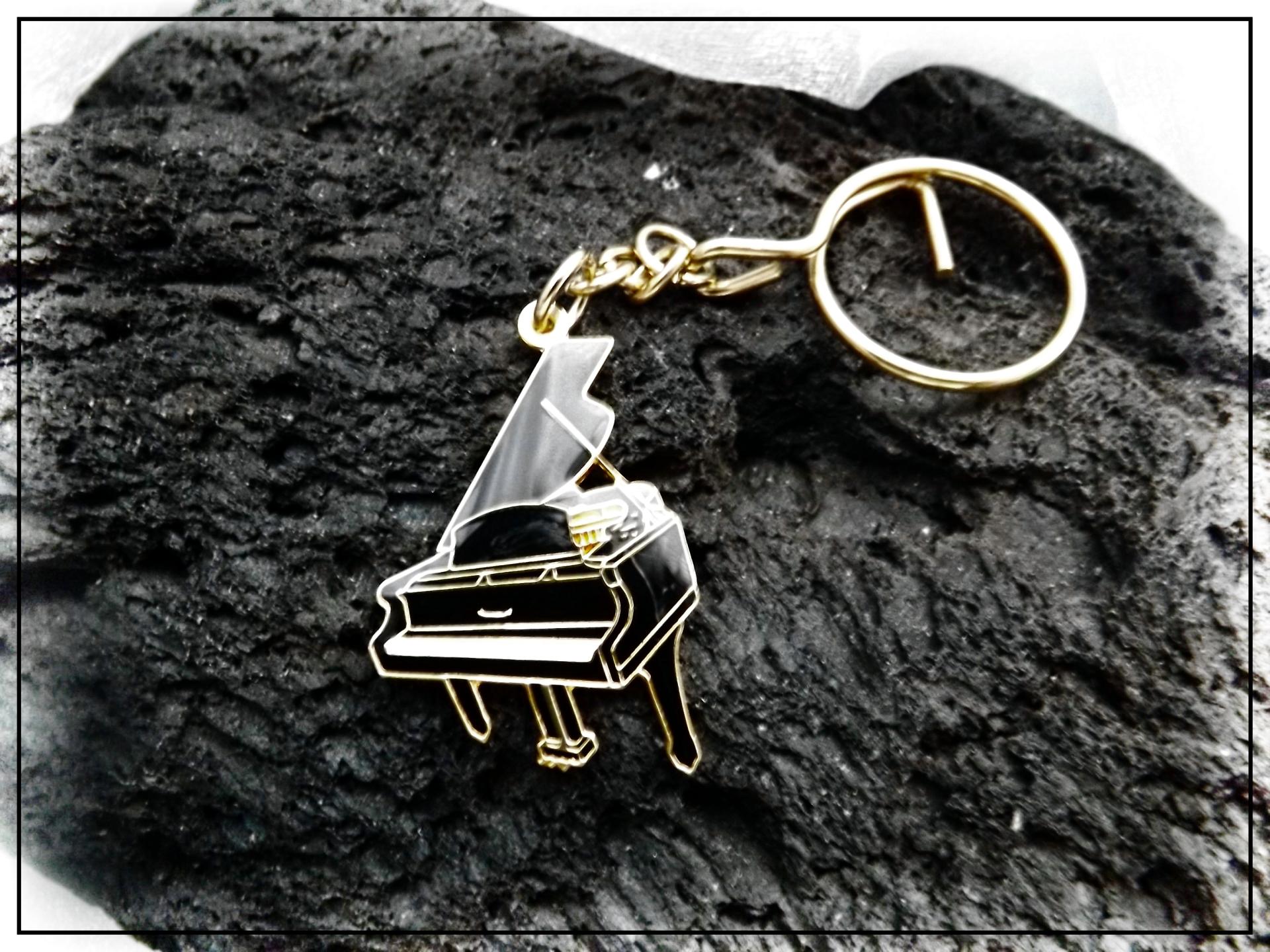 Grand Piano Keychain / Keyring