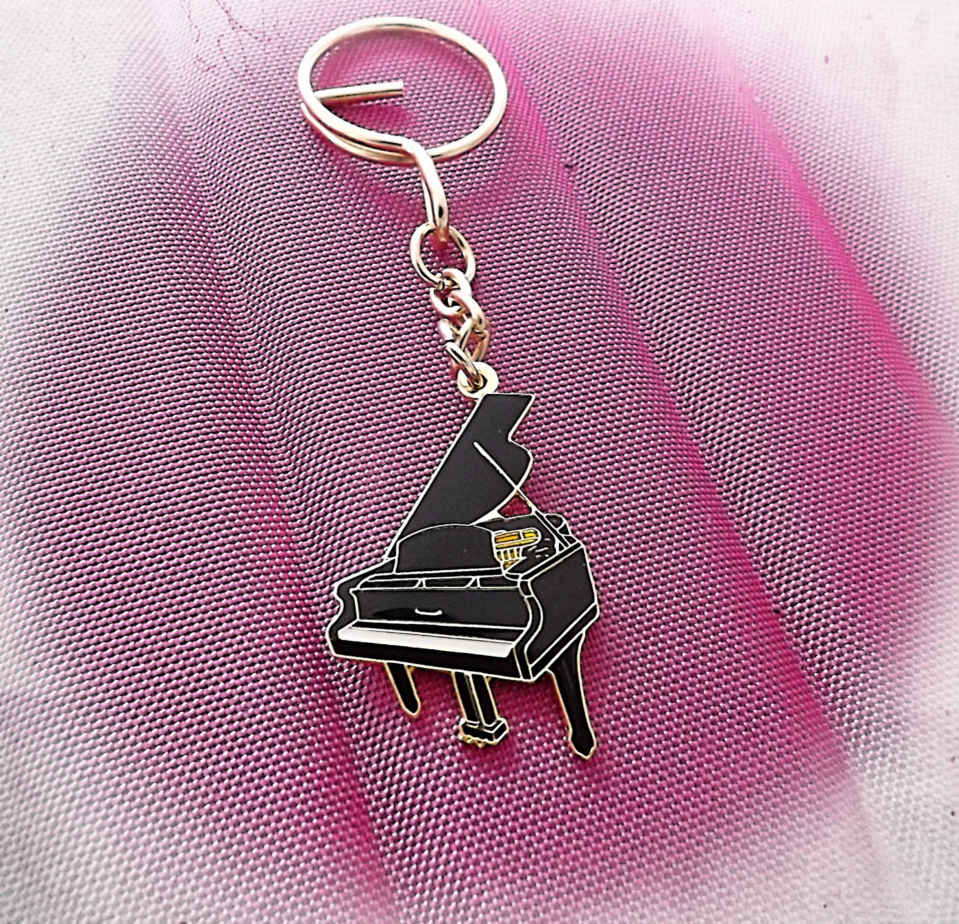 Grand Piano Keychain / Keyring