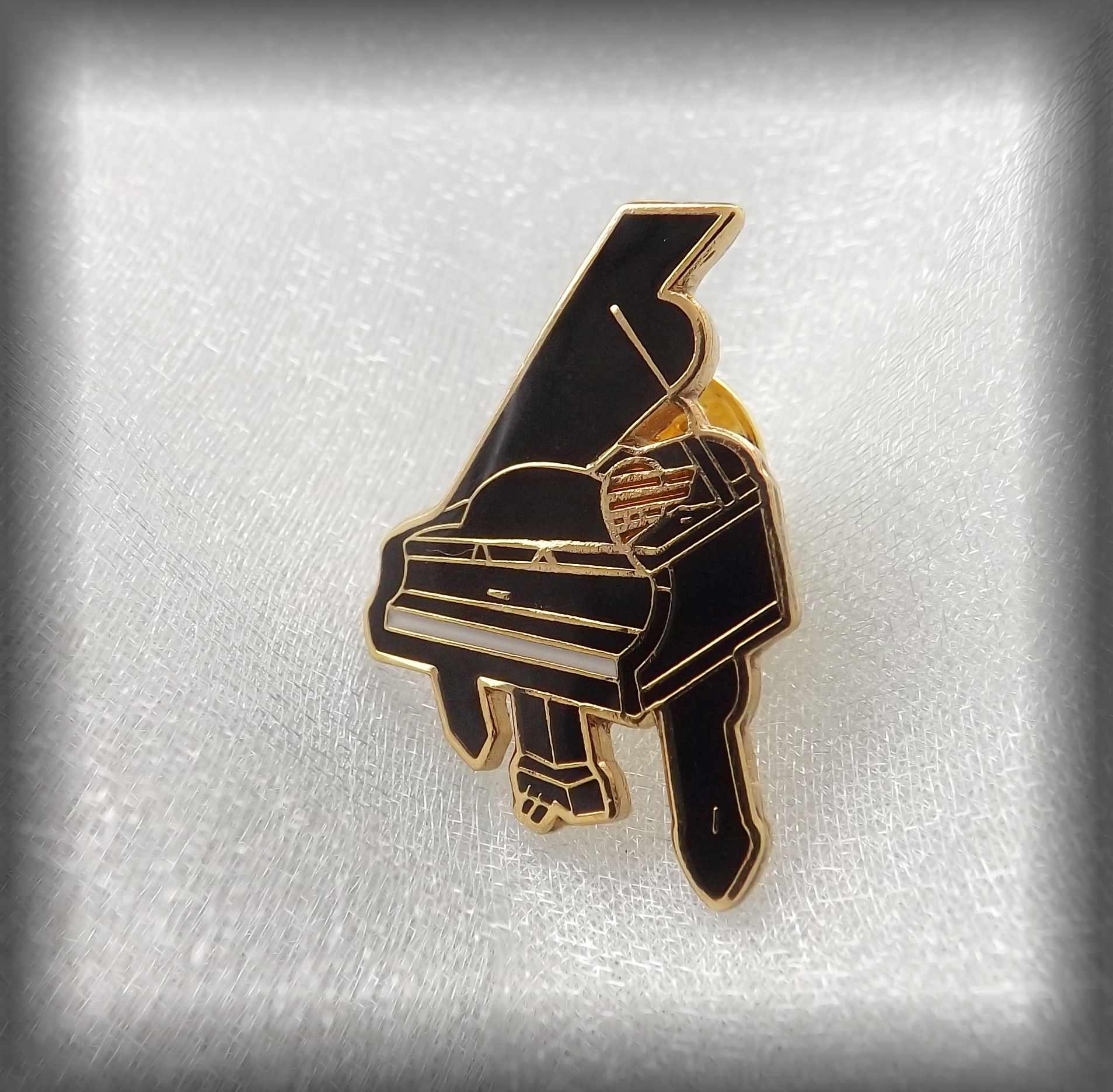 Grand Piano Pin Brooch