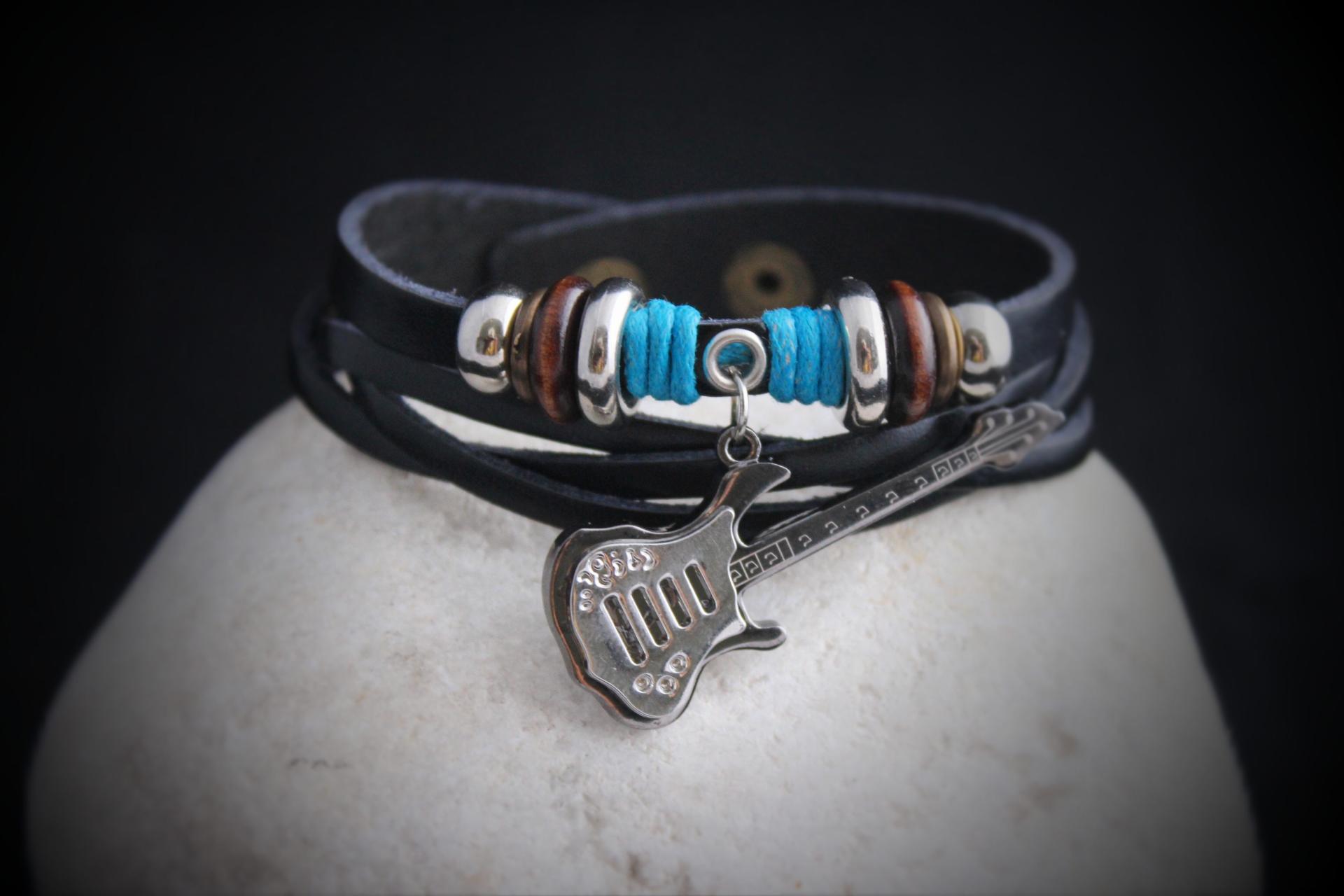 Guitar Bracelet in Leather