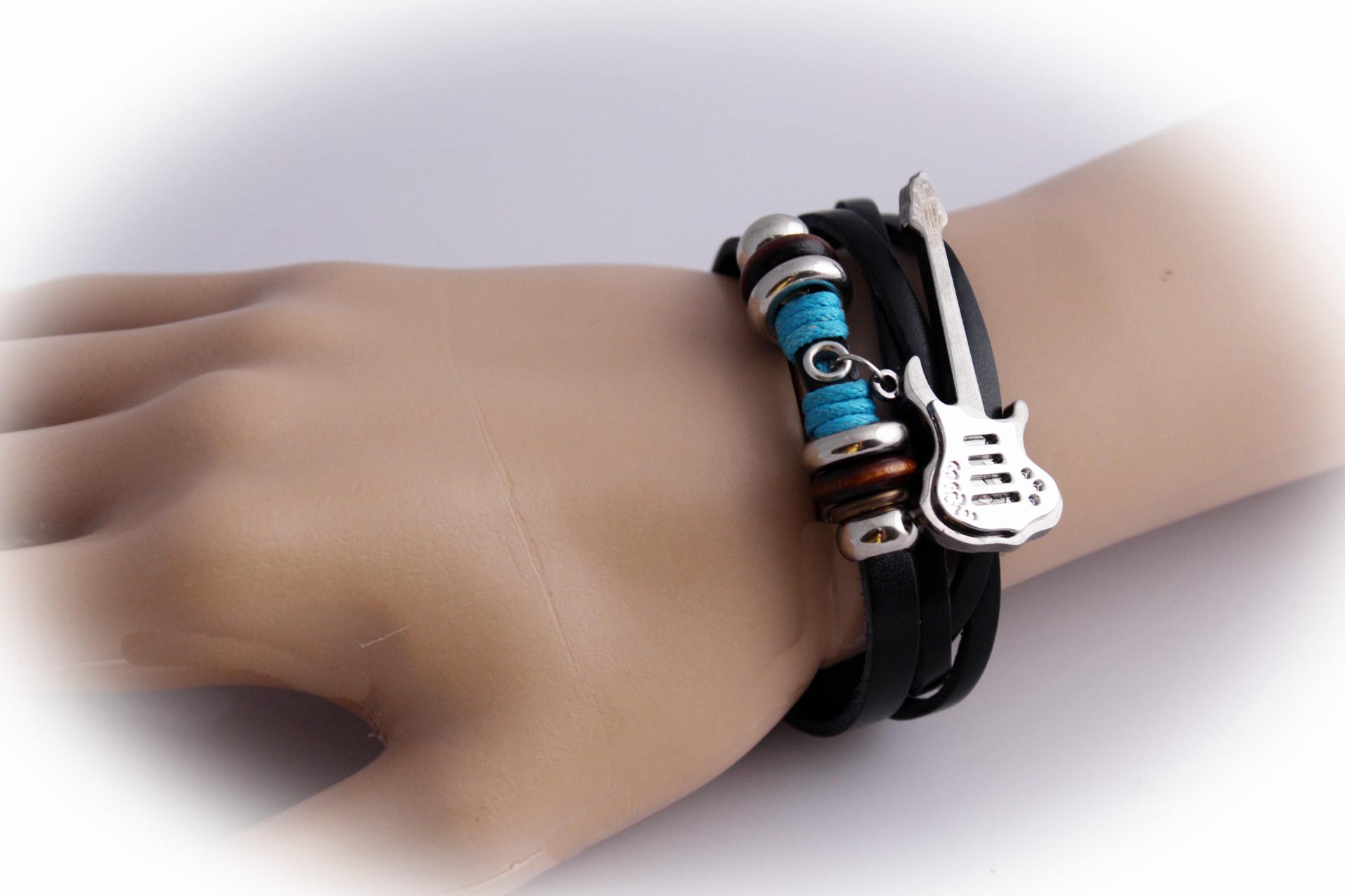 Guitar Bracelet in Leather