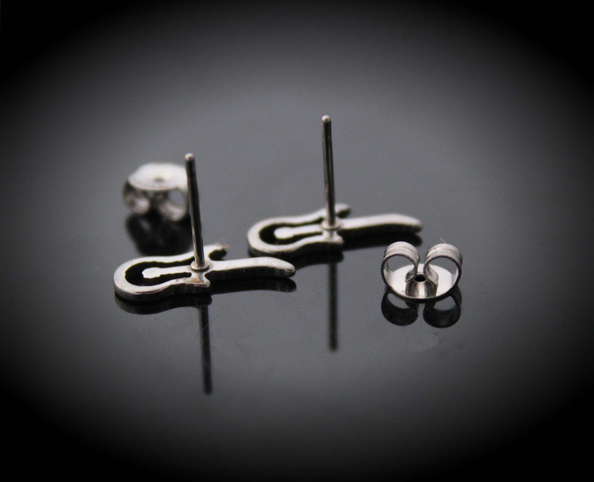 Guitar Earrings - Stainless Steel