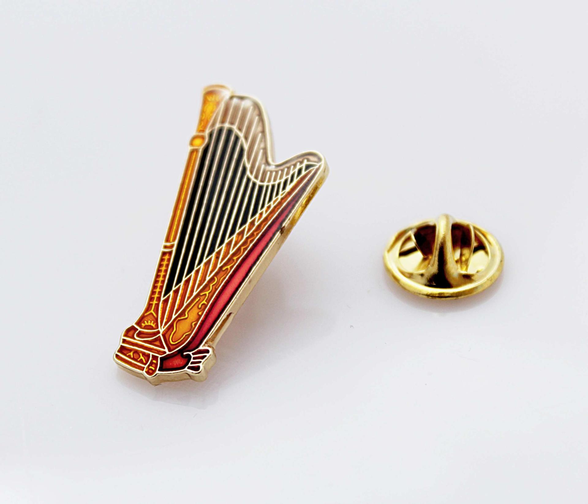 Harp Pin Badge