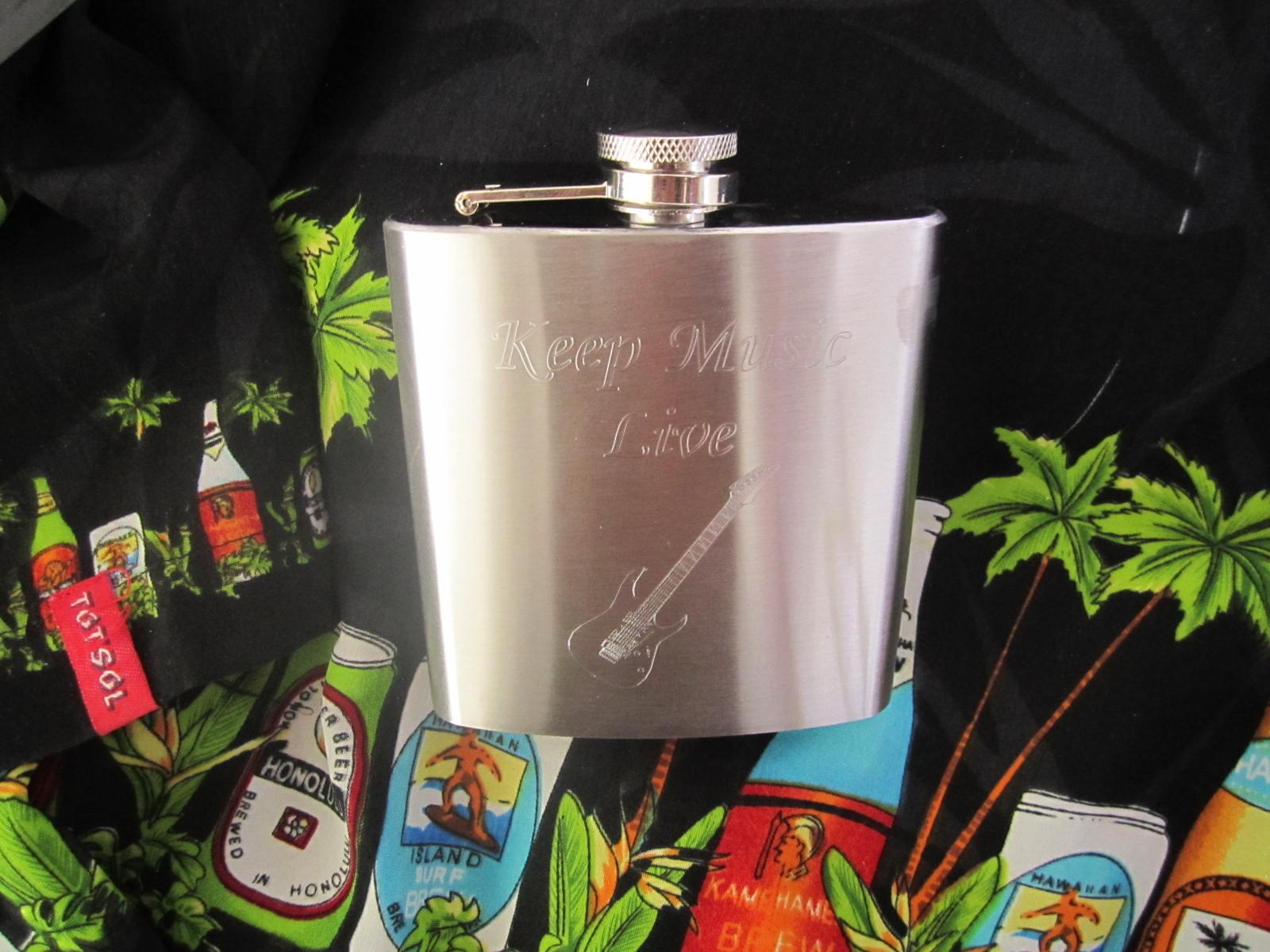 Hip Flasks With Musical Theme