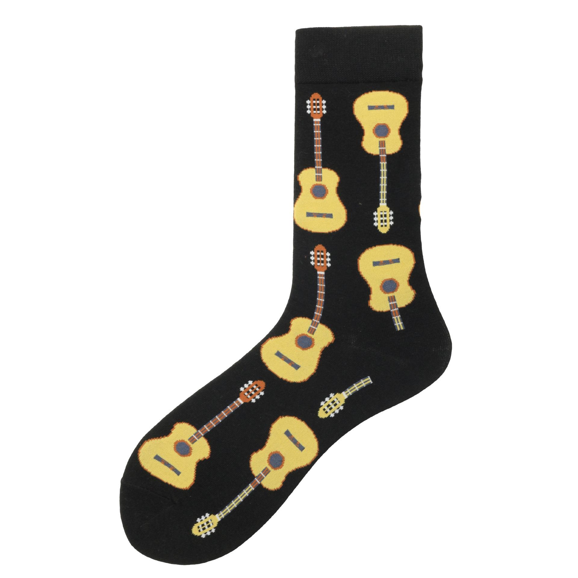 Musical Socks with a guitar theme