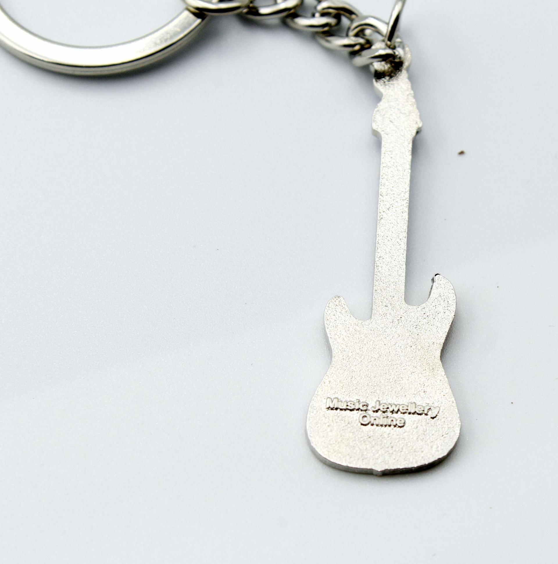 Mini Guitar Keychain Fender Stratocaster Style