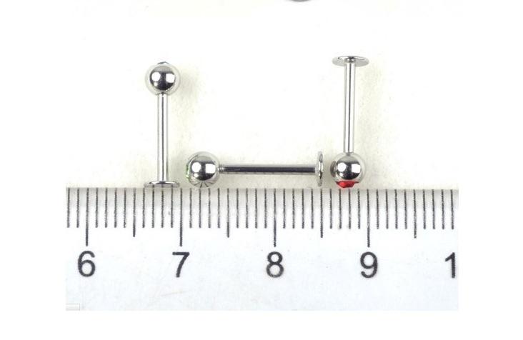 Labret Studs - Stainless Steel - Set of 10 Random Colors