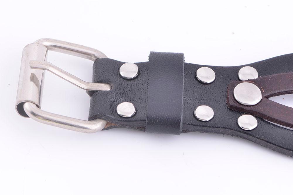 Leather Punk Bracelet With Music Snap Buttons