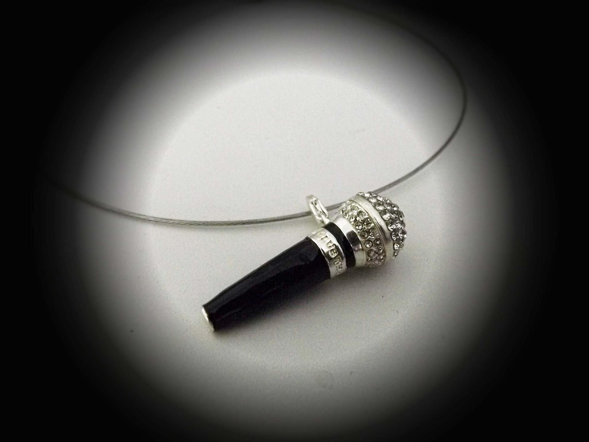 Microphone Pendant on Cable Cord