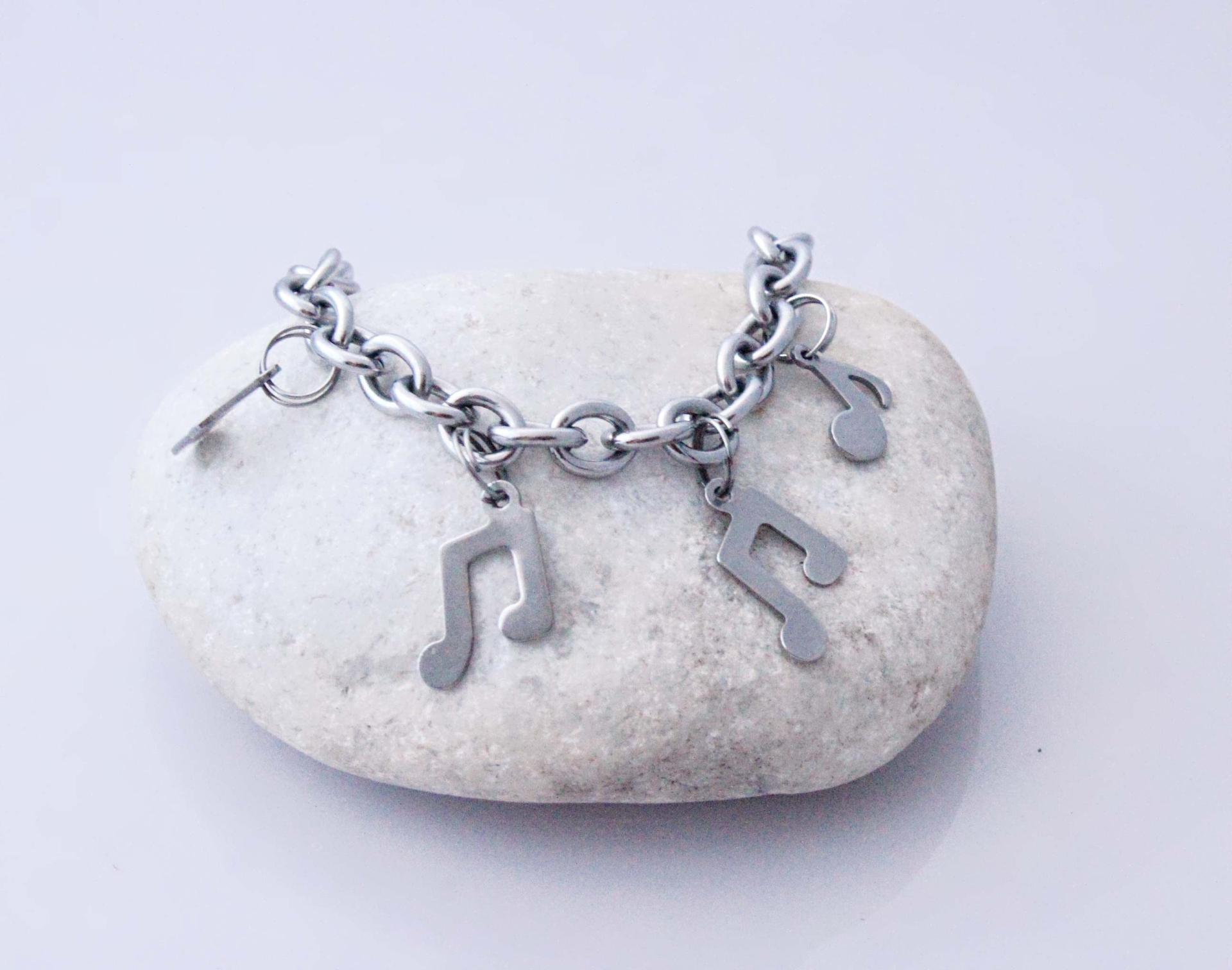 Music Note Link Chain Bracelet -