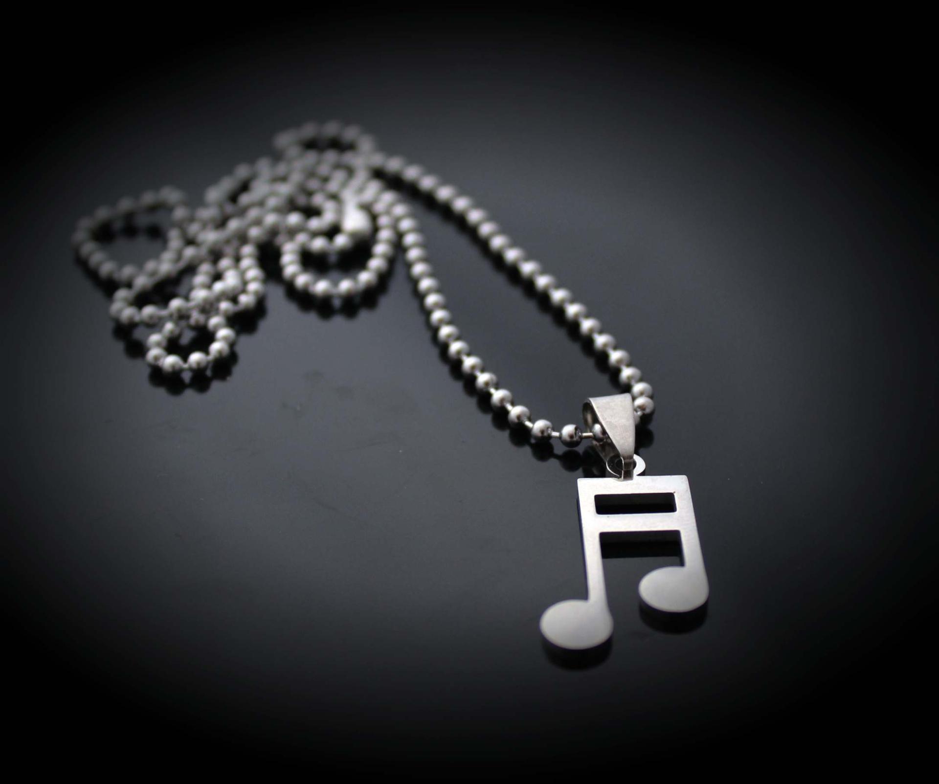 Chrissie C Music themed necklace