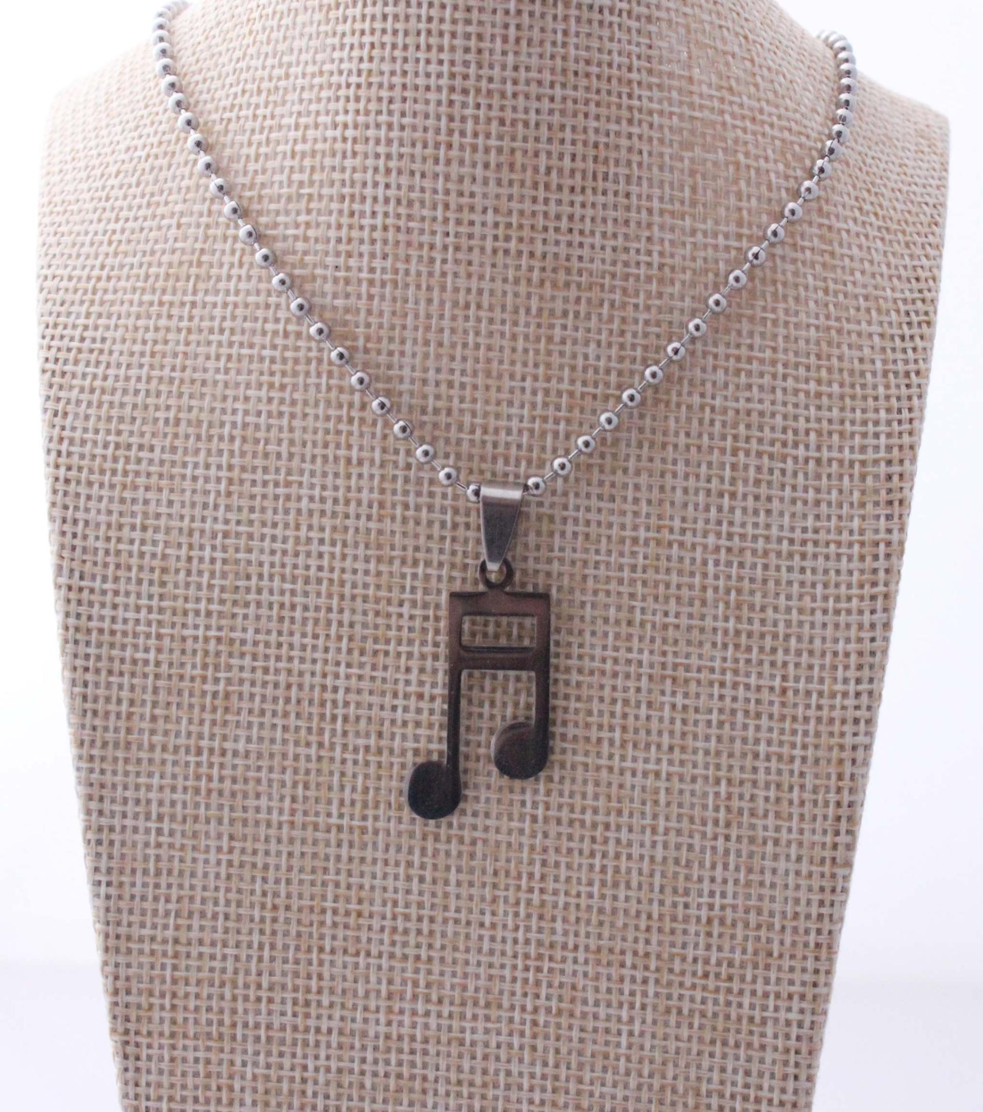 Chrissie C Music themed necklace