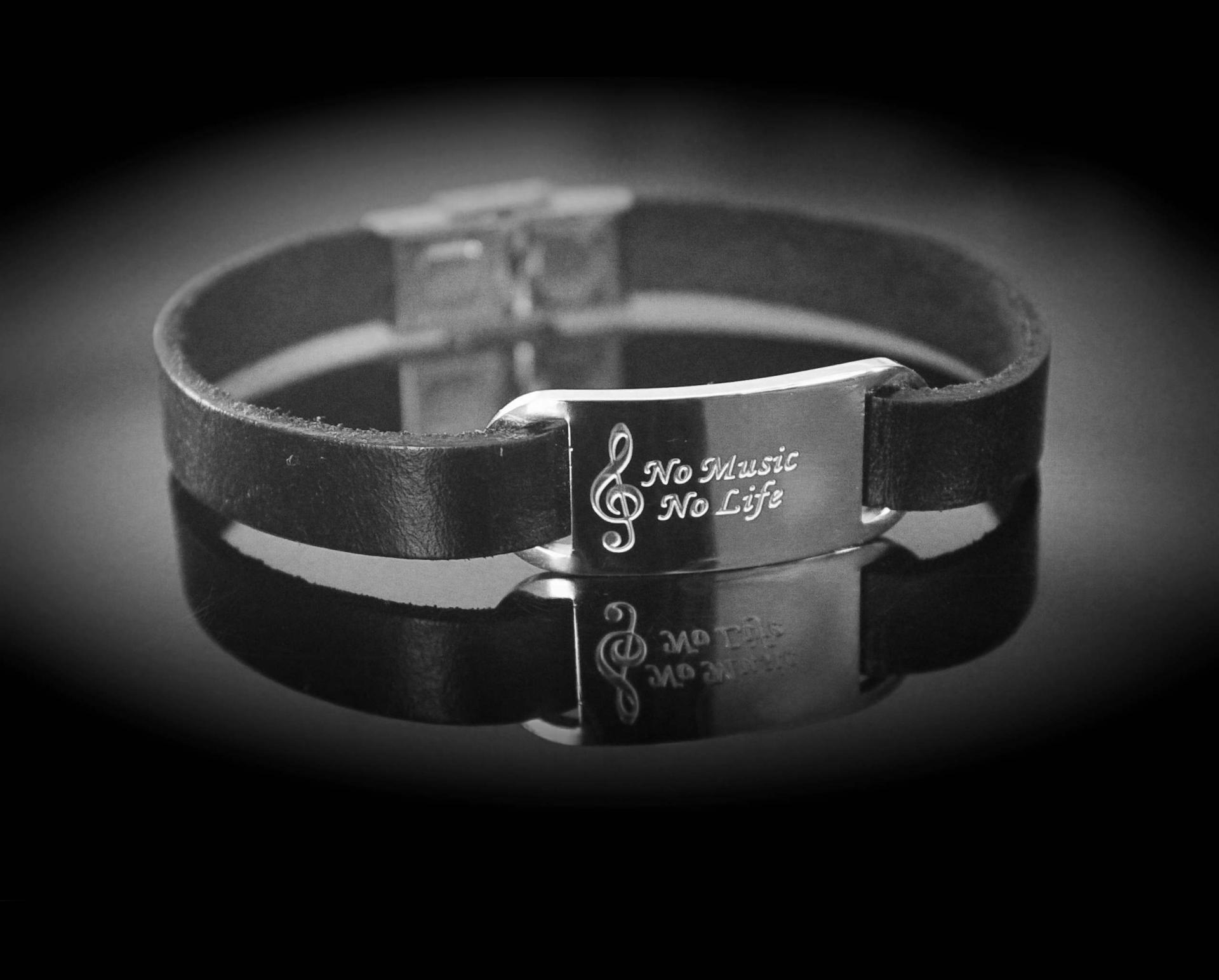 Music Inspirational Quote Bracelet - No Music No Life