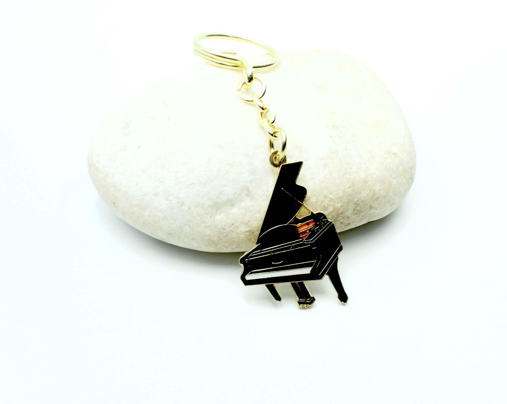 Grand Piano Keychain / Keyring