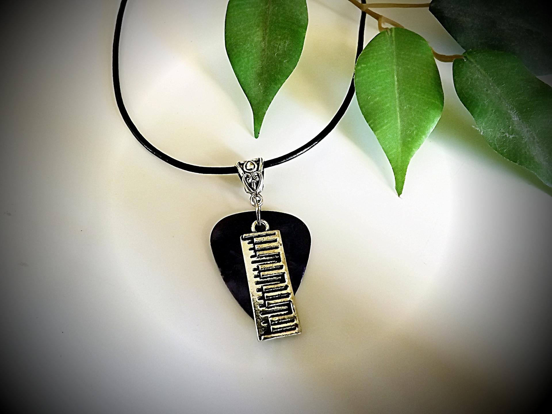 Piano Keyboard On Guitar Pick Choker