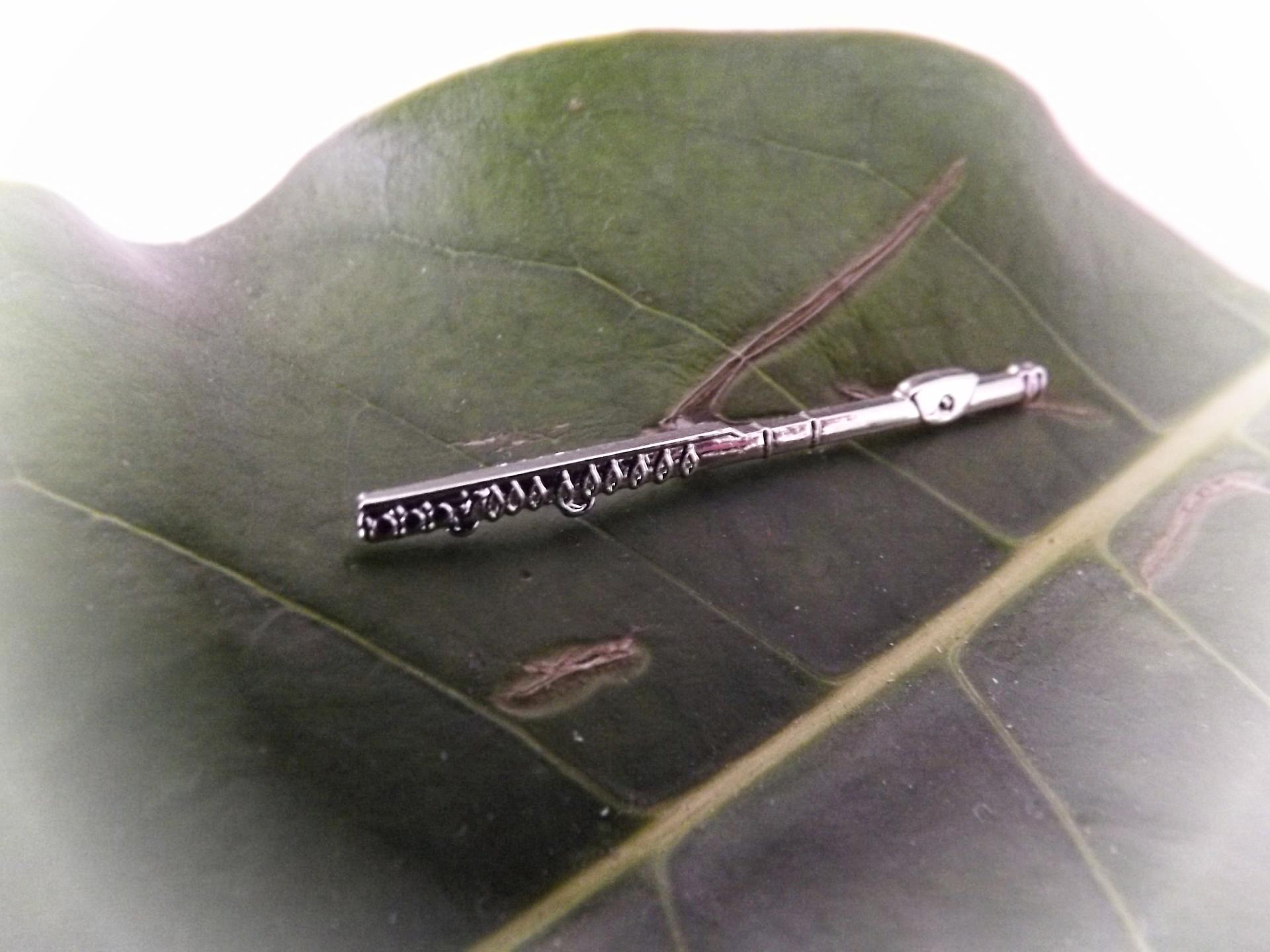 Flute Pin Brooch