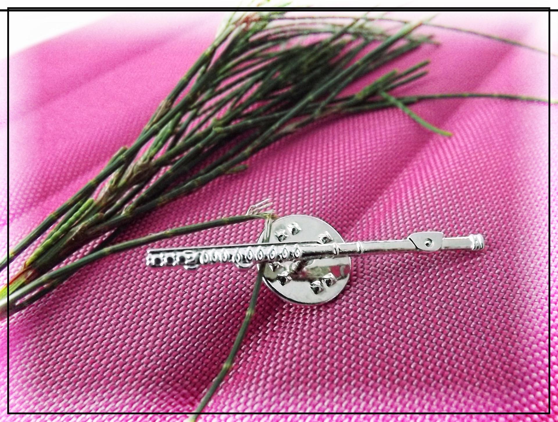 Flute Pin Brooch