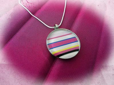 Rainbow Candy Colourful Funky Pendant