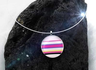 Rainbow Candy Colourful Funky Pendant