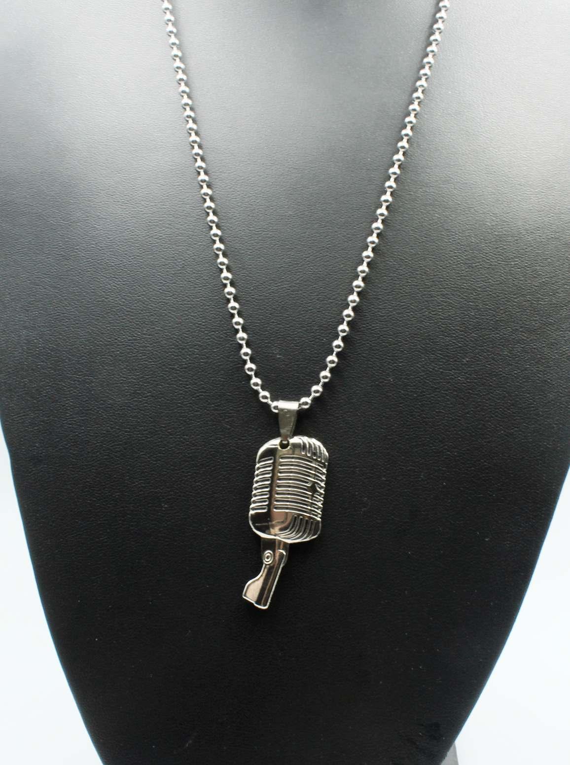 Microphone Pendant Retro Vintage Style - 3D 