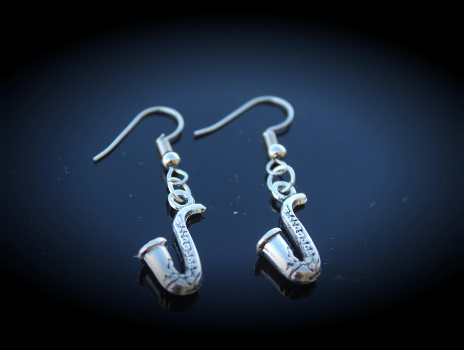 Saxophone Retro Style Earrings