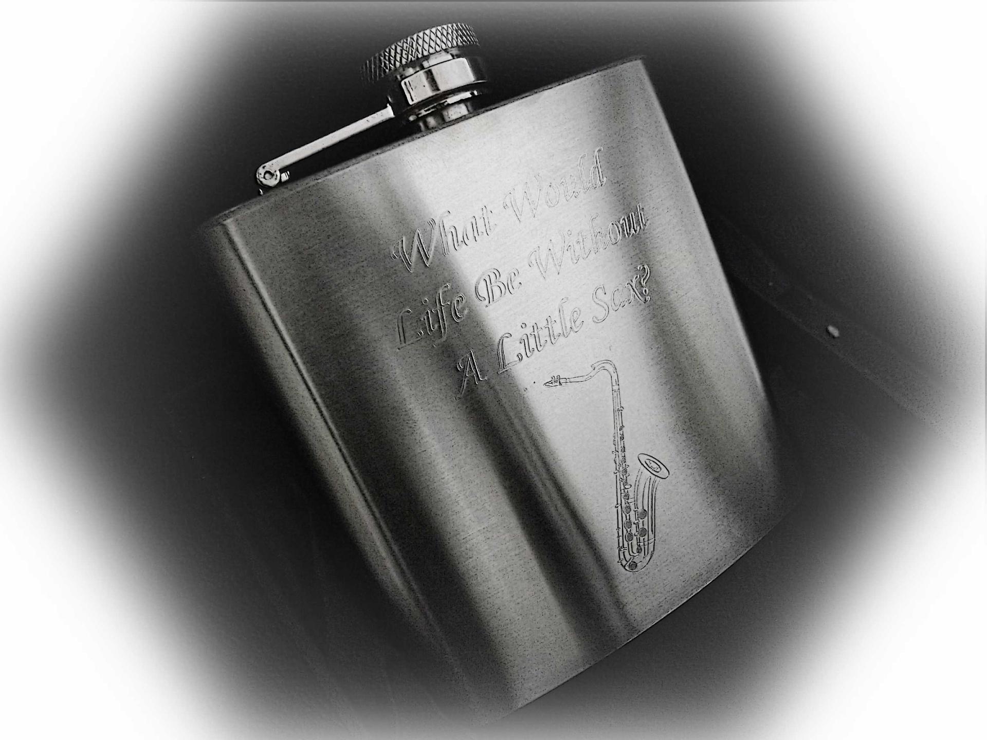 Hip Flasks With Musical Theme