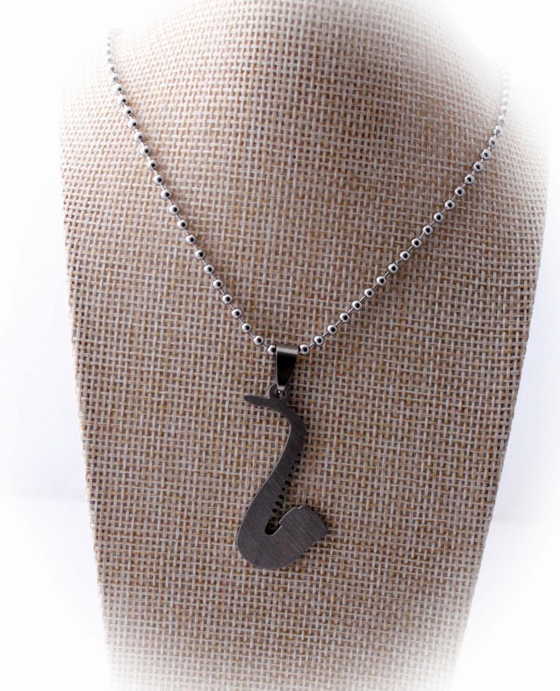 Saxophone Pendant - Stainless Steel